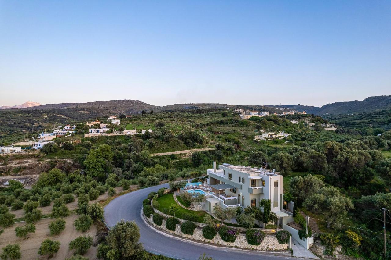 Rizes Villa With Jacuzzi & Heated Pool Agia Triada Dış mekan fotoğraf